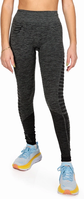 Modern Outerwear Compressport Winter Womens Long Running Tights - Black