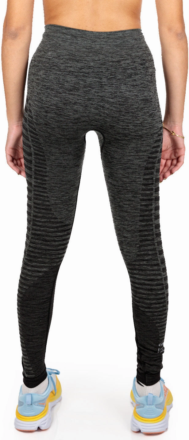 Compressport Winter Womens Long Running Tights - Black MultiPocket Configuration Abrasion-resistant