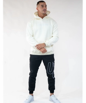 UNDRGROUND ??Moving In Silence?? Hoodie (Cream/Off White) Red Flash