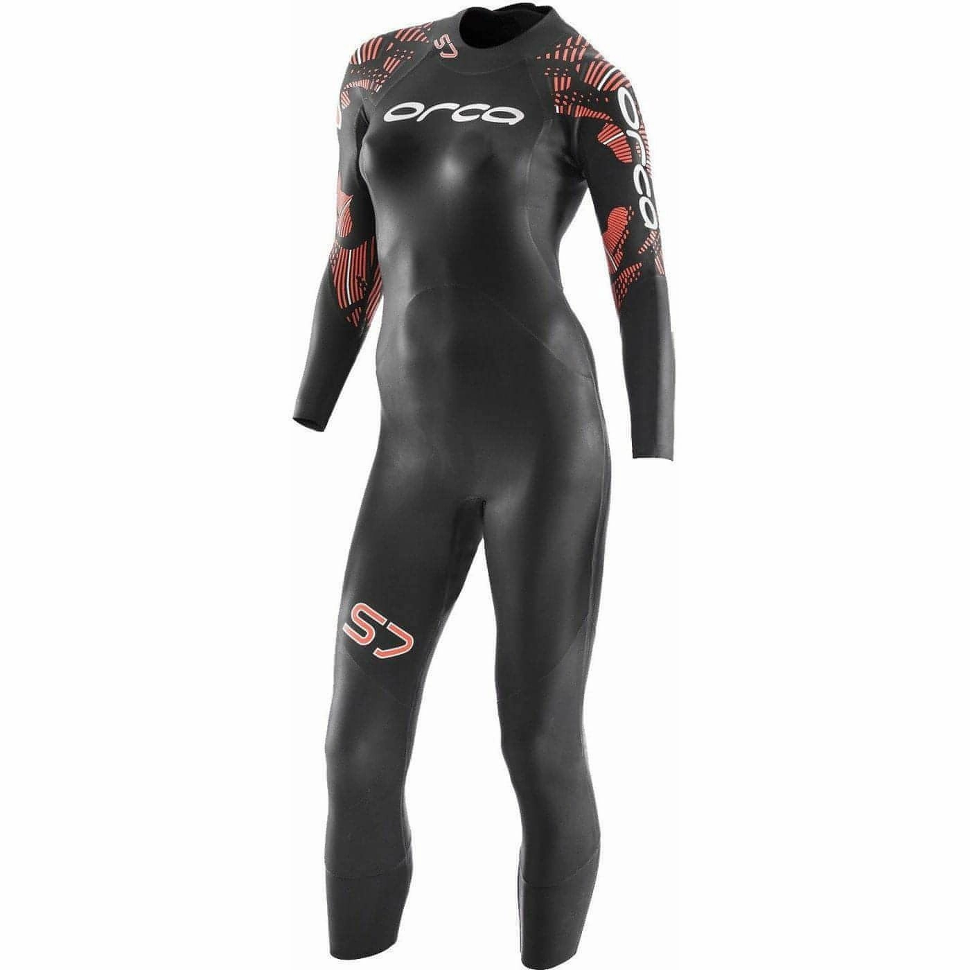 Orca S7 Fullsleeve Womens Wetsuit - Black Durable Stitching