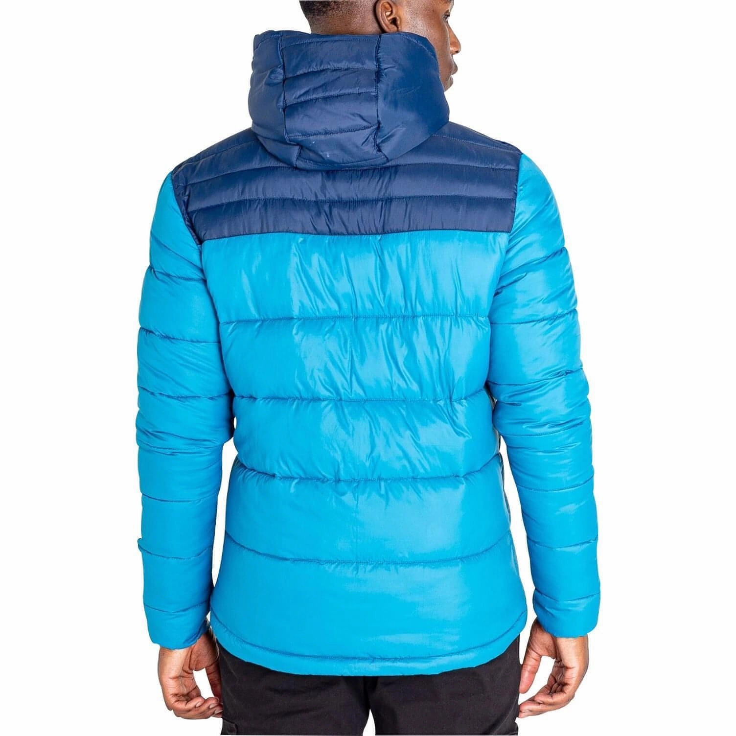 Compressed Packing Design Flatlock stitching Dare2B Elite Hot Shot Mens Insulated Jacket - Blue