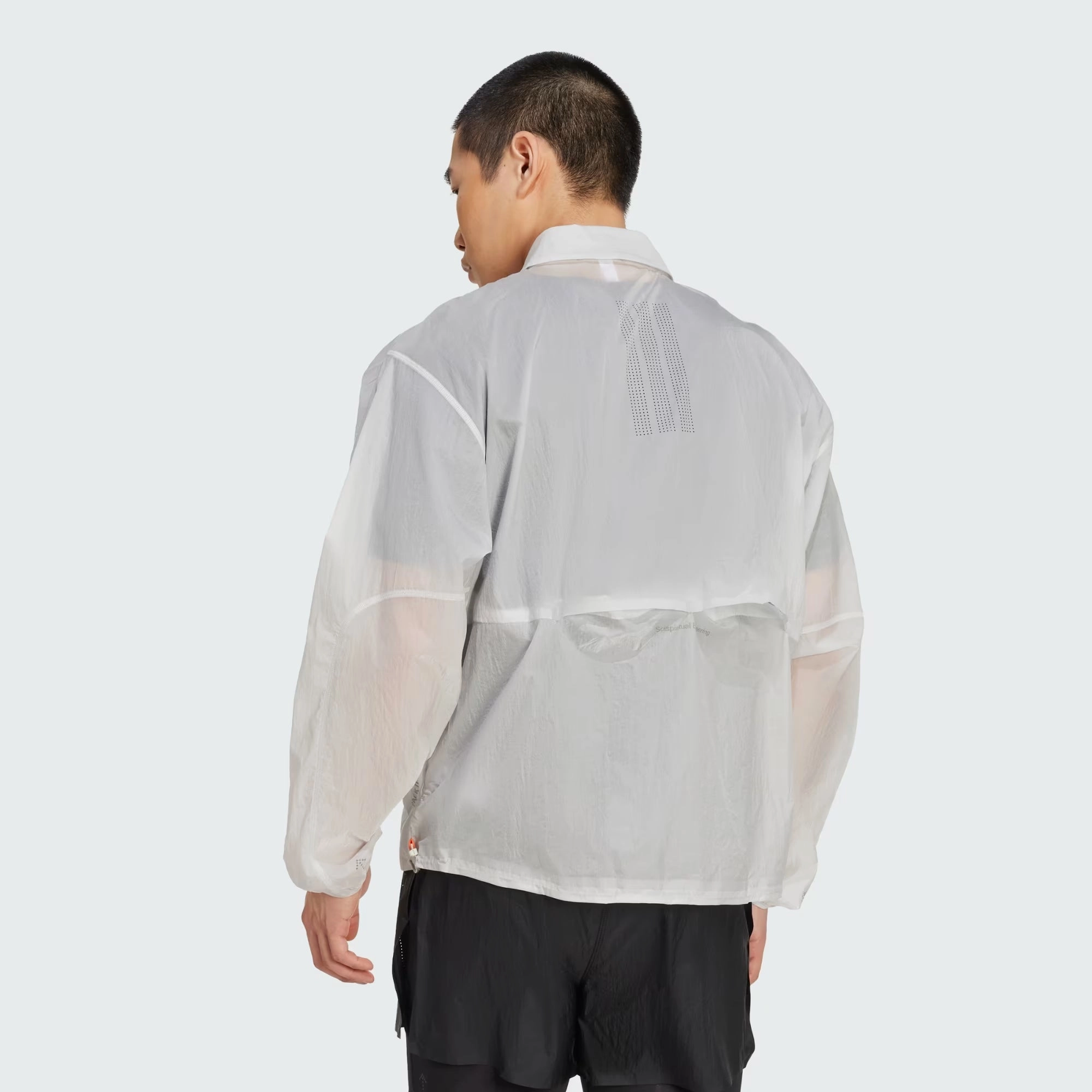 Hygienic Finish Men's Adi365 H.Koumori Running Coach Jacket Grey One