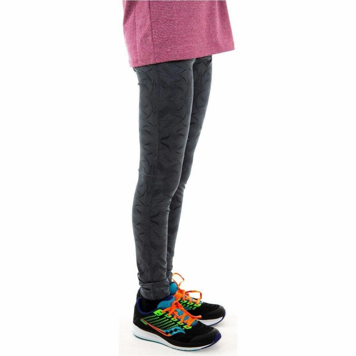 More Mile Girls Long Running Tights - Grey Versatile Outfit