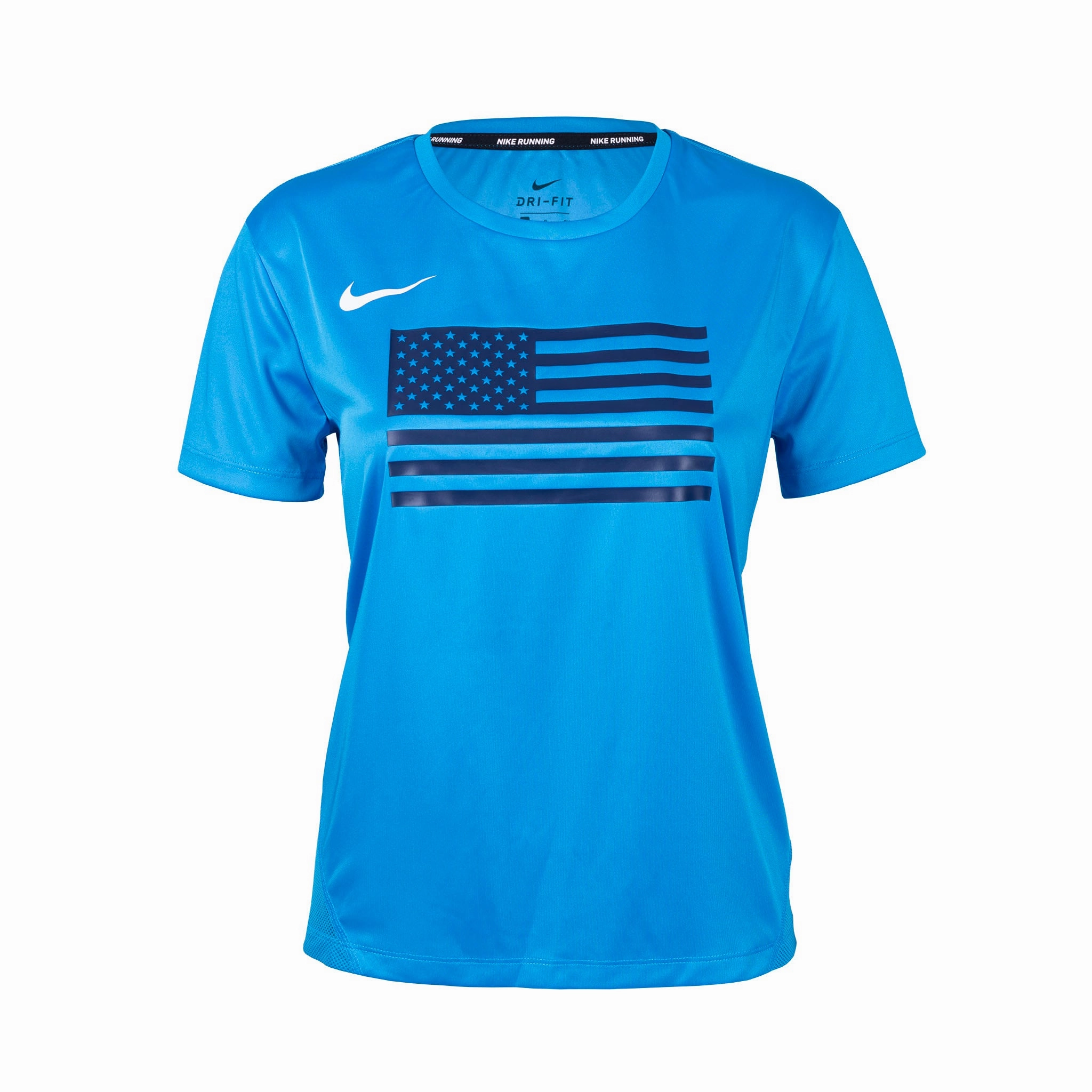 Nike Team USA Women's Miler T-Shirt BondedShoulder MultiPocket Design