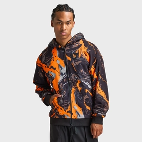 Warmth Retention Heat Reflective Tech Puma LaFrance HEEM Era Full Zip Orange Glo / AOP