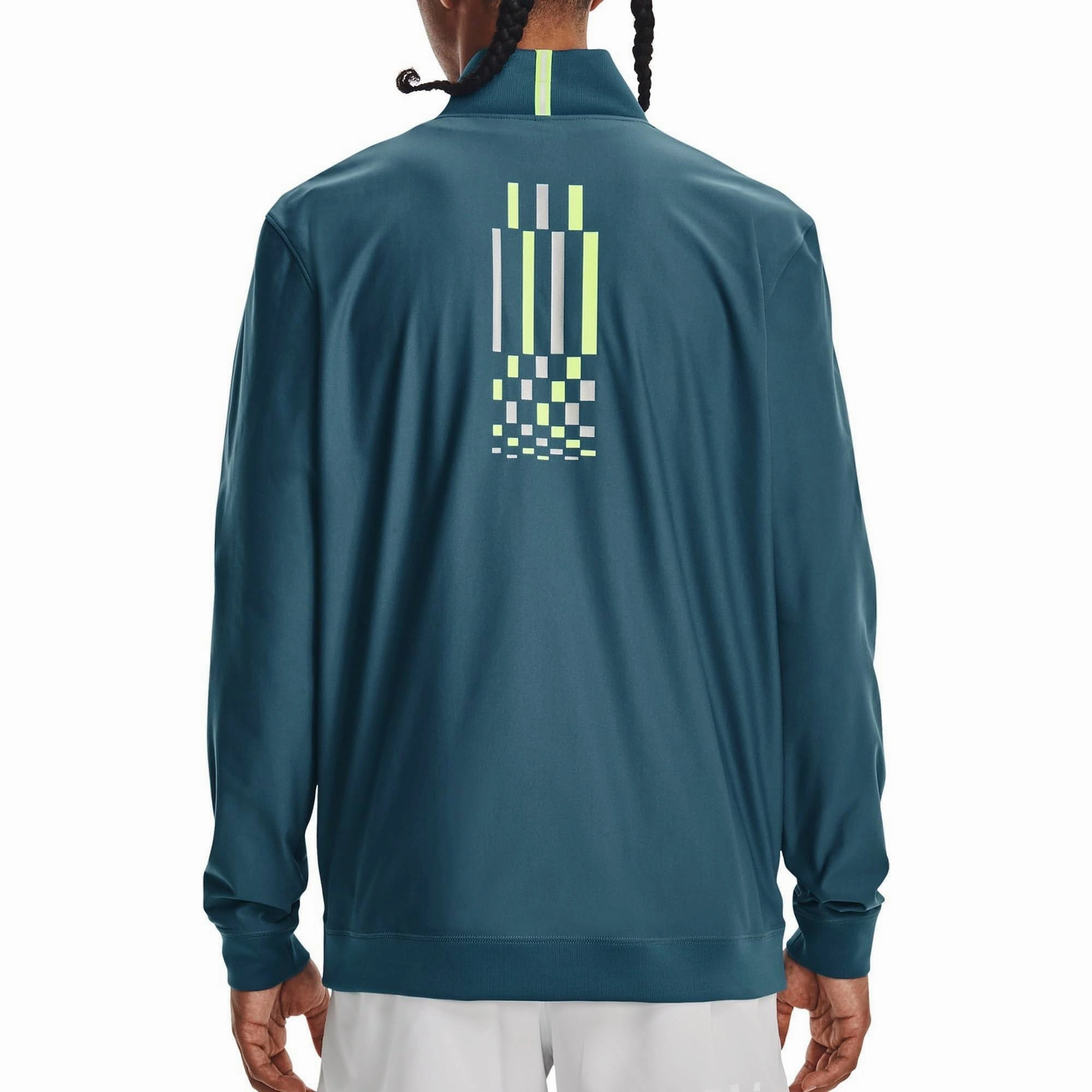 bathroom Under Armour Run Anywhere Half Zip Long Sleeve Mens Running Top - Blue