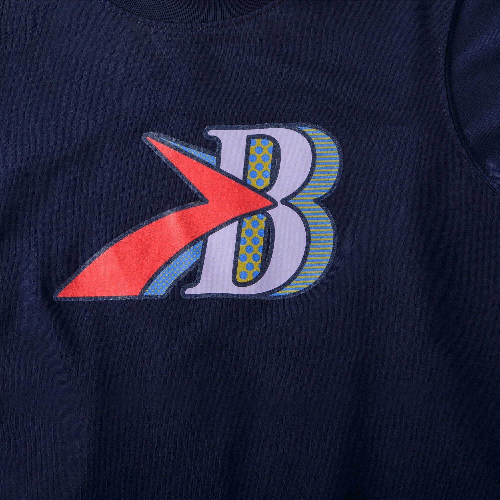 Brooks Distance Graphic Short Sleeve Womens Running Top - Navy Sporty Layer Look
