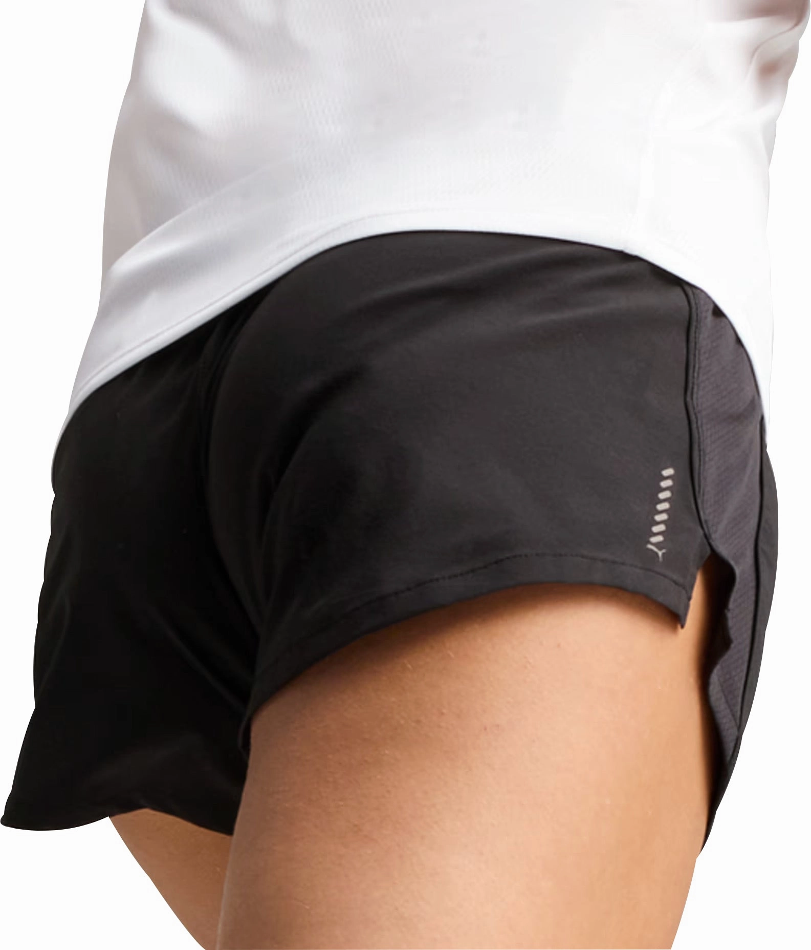 Puma Velocity 3 Inch Womens Running Shorts - Black Crisp Texture quick dry