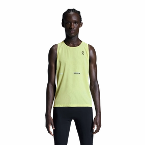 Men's Race Singlet Limelight FormFitting Cut Placket Closure