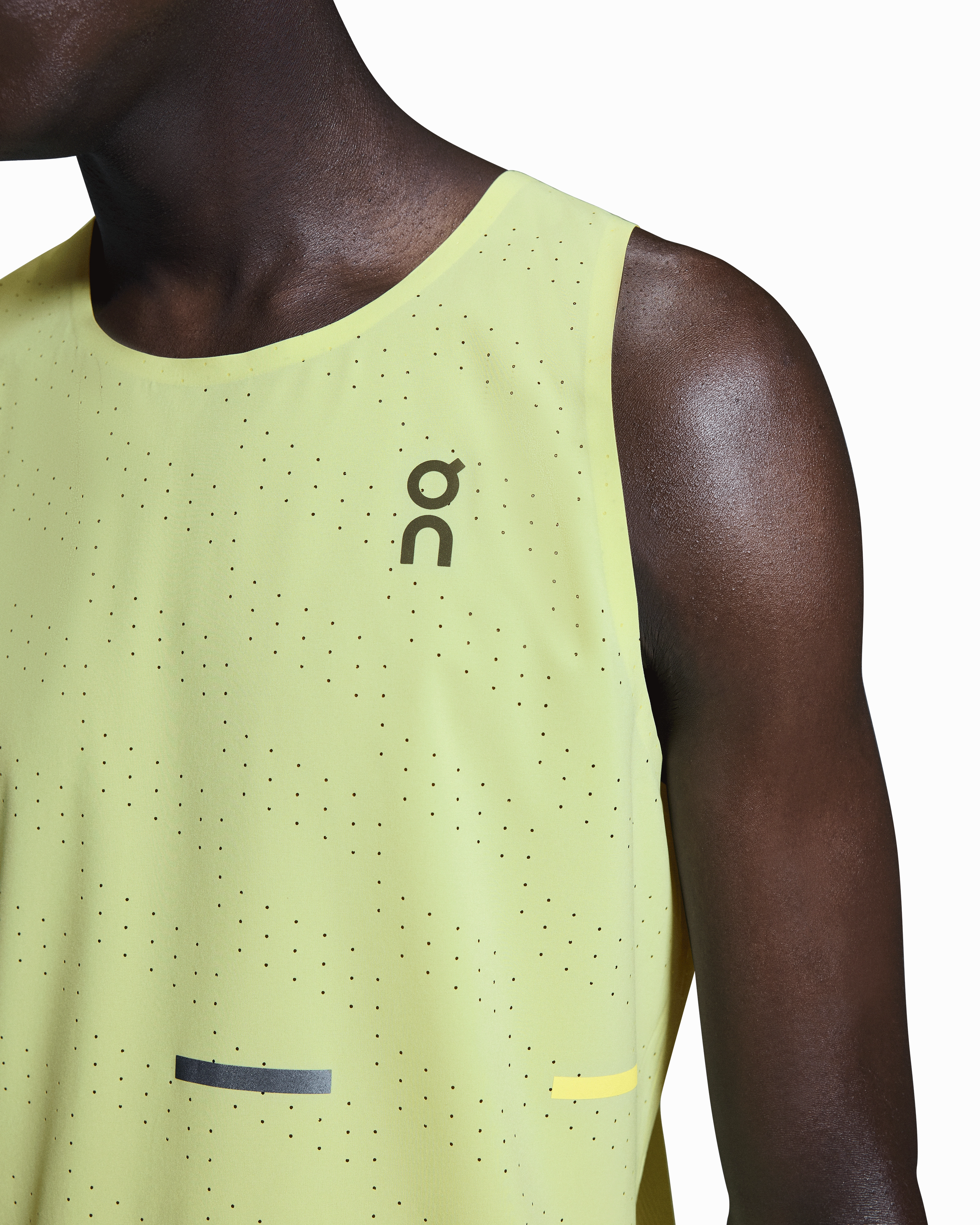 Beach Ease Men's Race Singlet Limelight
