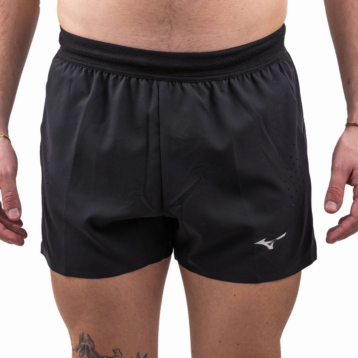 cinema Luxury Mizuno Tech Light 3.5 Inch Mens Running Shorts - Black