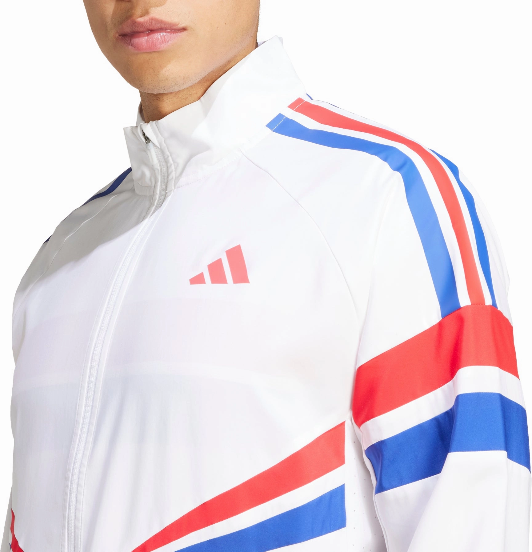 Bow-tie adidas Adizero Retro Mens Running Jacket - White