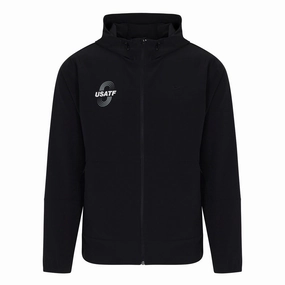 HiddenPockets Nike USATF Men's Water-Repellent Hooded Versatile Jacket