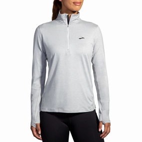 Brooks Women's Dash 1/2 Zip 2.0 Reflective Accent Trim HighElasticity Thread