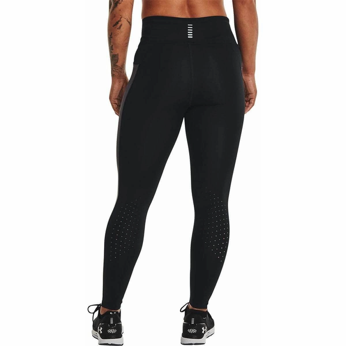 Under Armour SpeedPocket Womens Long Running Tights - Black Button-front-style