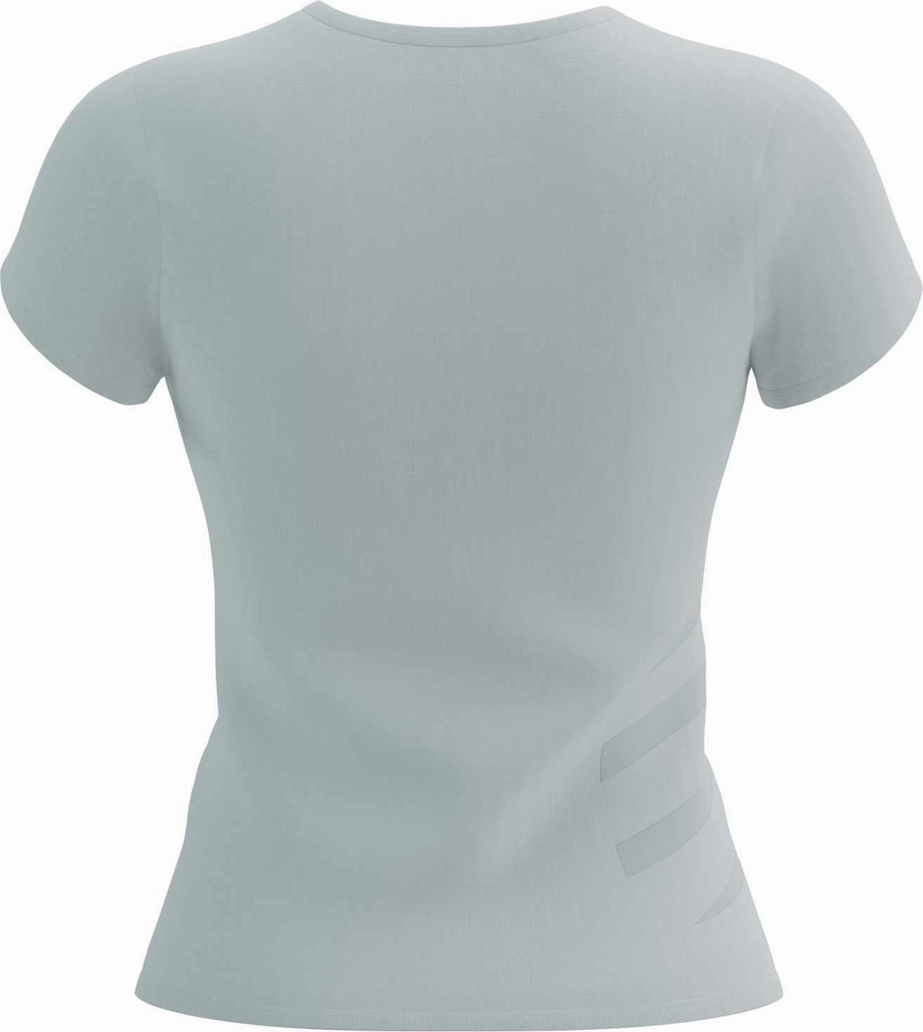Compressport Logo Short Sleeve Womens Running Top - White Dynamic Wear