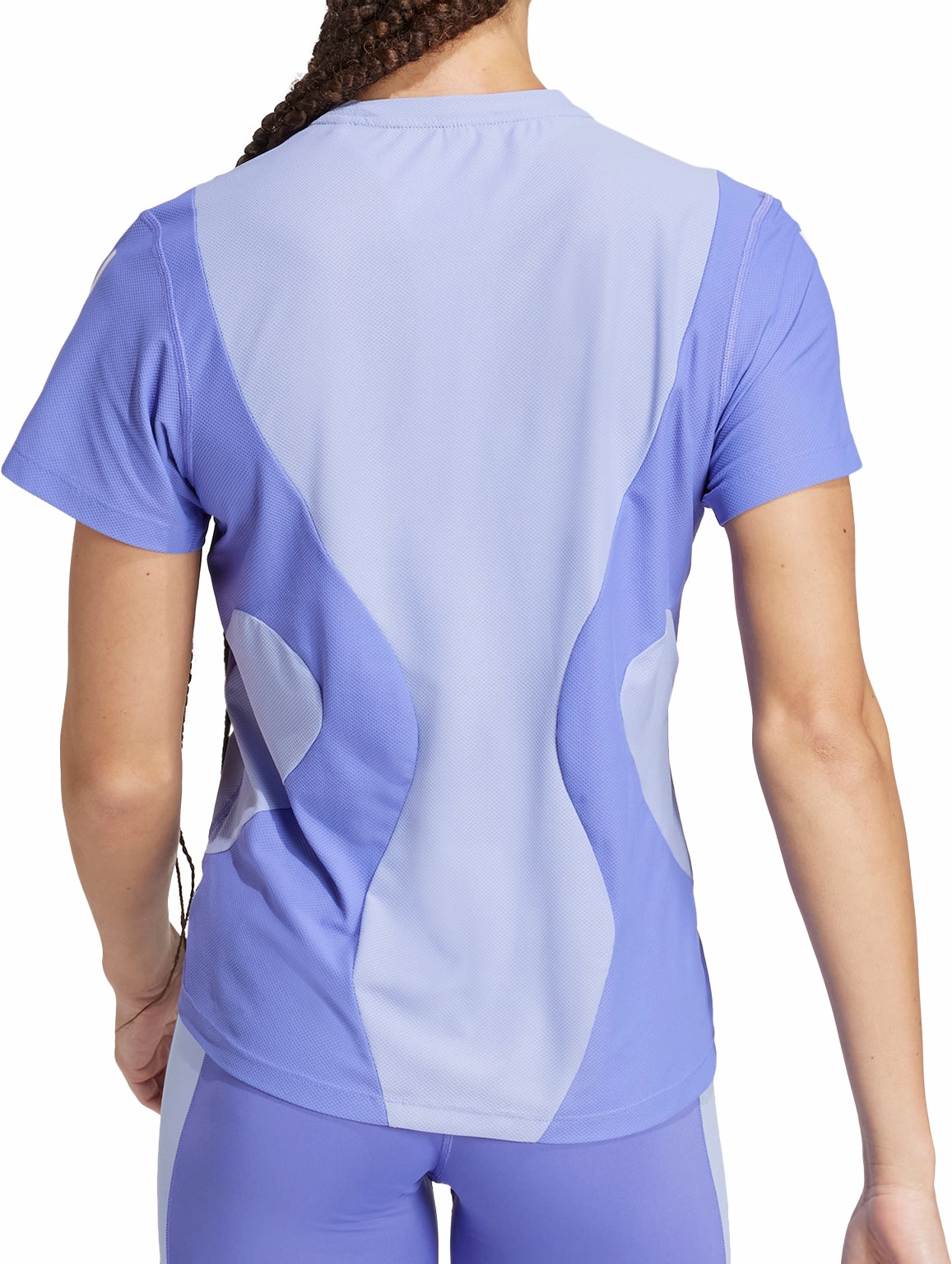 Sporty Top EasyCareFabric adidas Own The Run Short Sleeve Womens Running Top - Blue