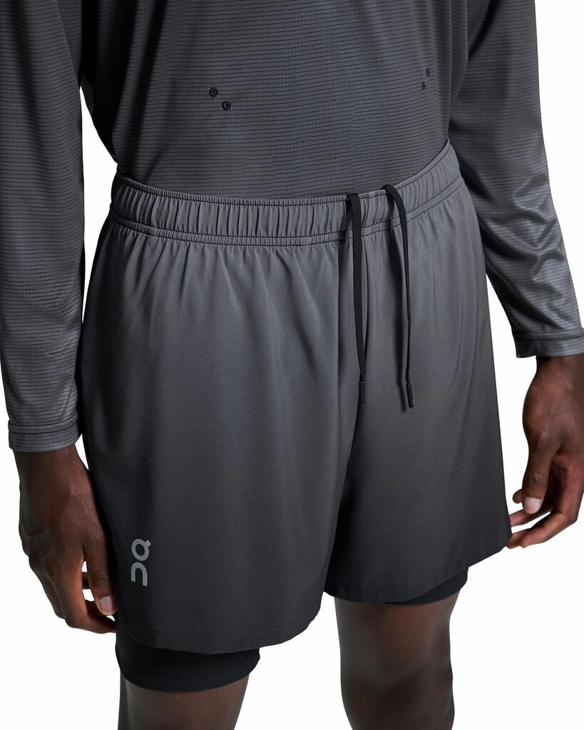 On Men's Pace Shorts Iron Feather Glow Magic Glow