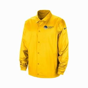 Taped Seam Waterproofing Nike NBA Golden State Warriors Men's Coaches Jacket