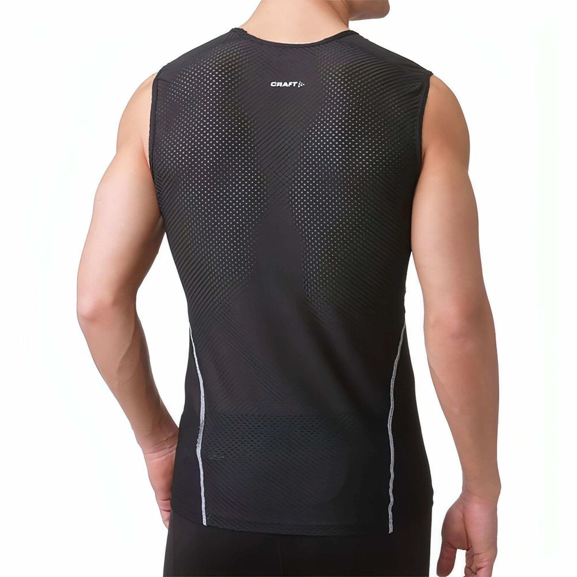 Silk Training Gear Craft Cool Mesh SuperLight Mens Sleeveless Baselayer - Black