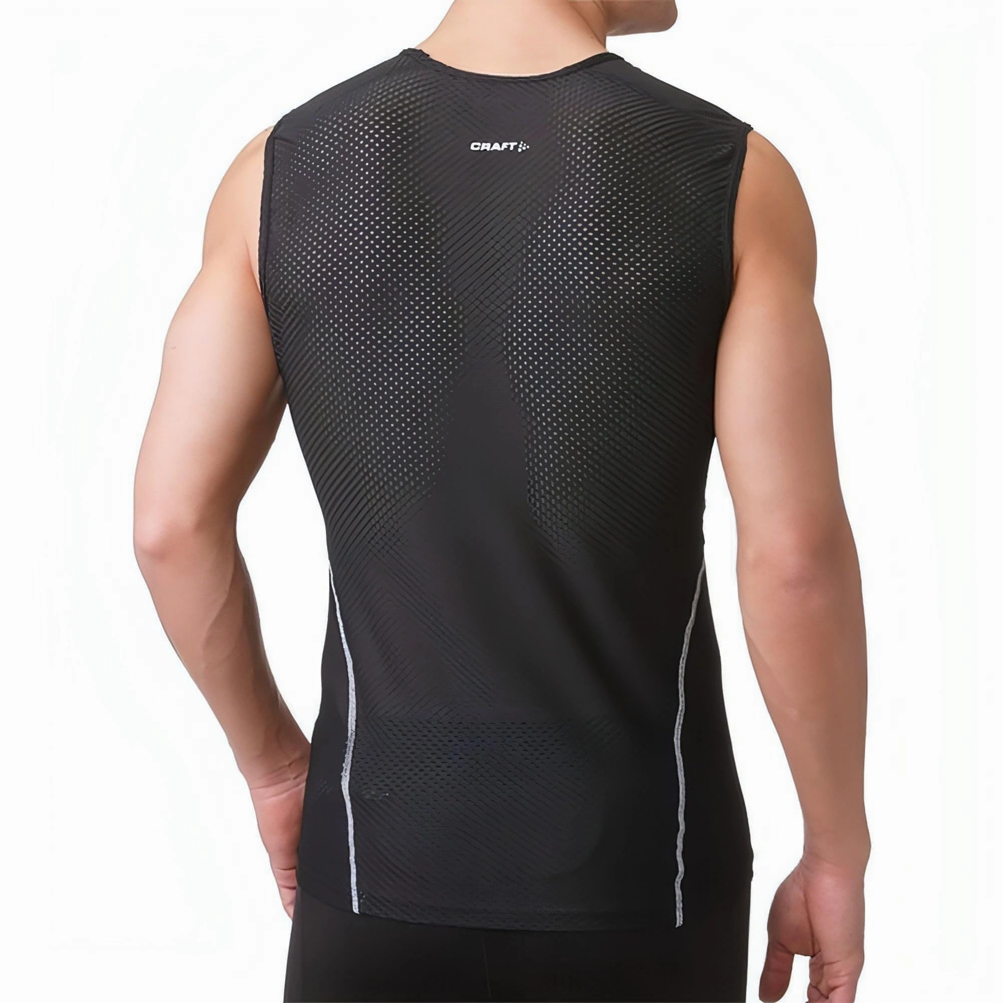 hockey premium fabric Craft Cool Mesh SuperLight Mens Sleeveless Baselayer - Black