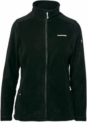 Craghoppers Petra Womens Fleece Jacket - Black Fade Resistant Dye Method Lightweight Comfort