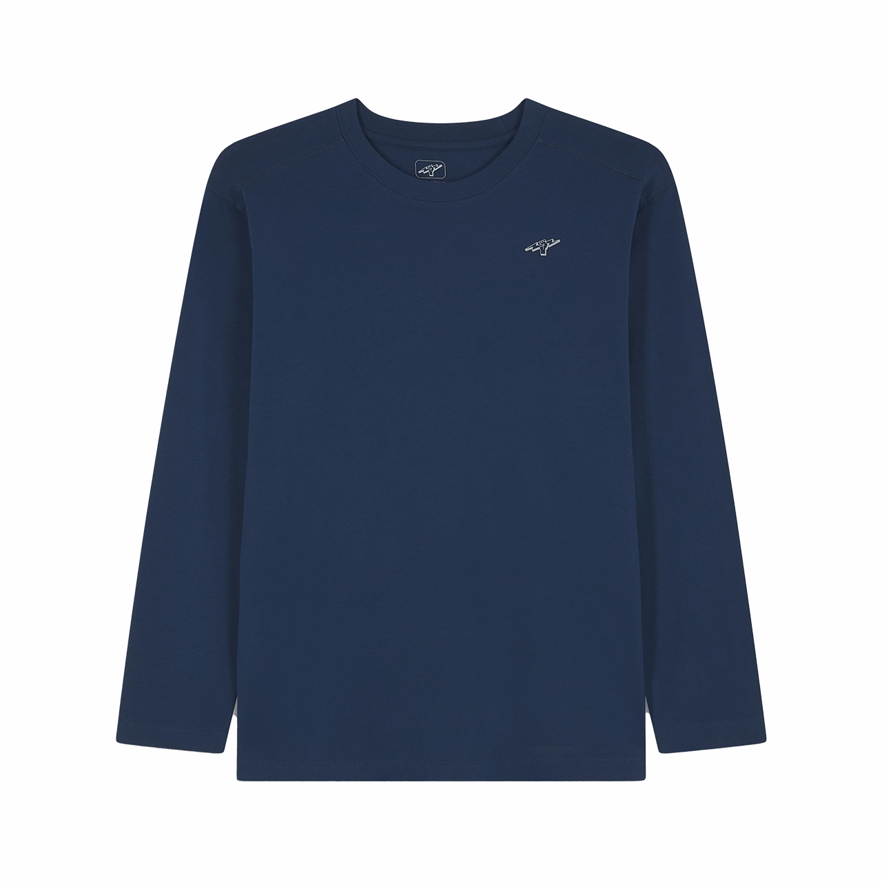 Water Resistant Titan Staples Fist Logo Performance Long-Sleeve Tee - Navy