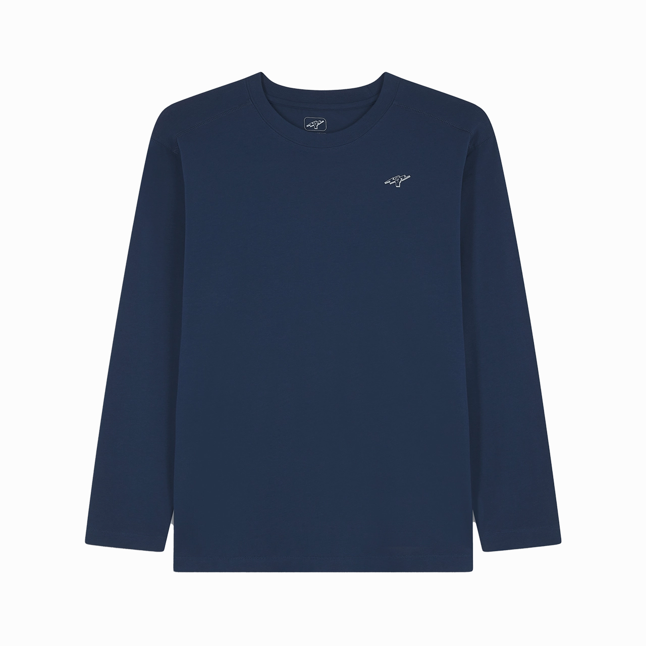 Belted Lace-up Titan Staples Fist Logo Performance Long-Sleeve Tee - Navy
