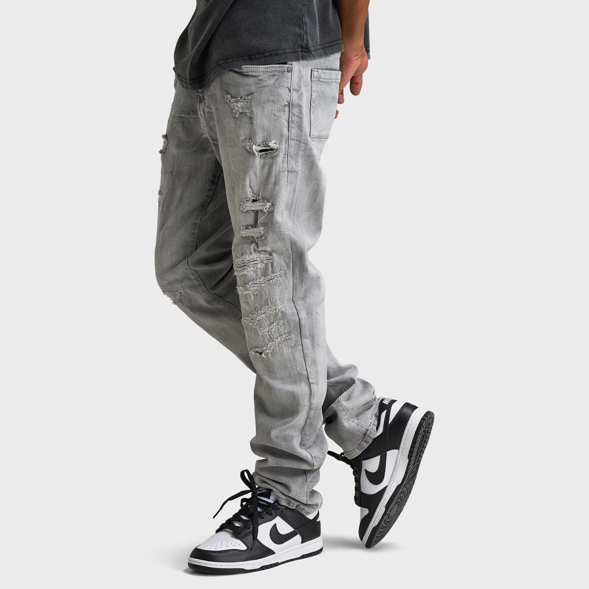Natural Style Minimalist Pocket Layout Jordan Craig Revelation Denim Jeans Collins Fit / Cement Wash