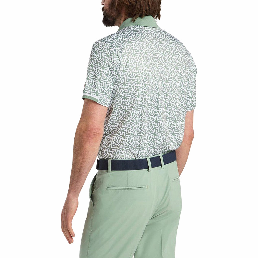 Versatile Wardrobe Cross Camo Golf Polo Shirt - Milky Jade