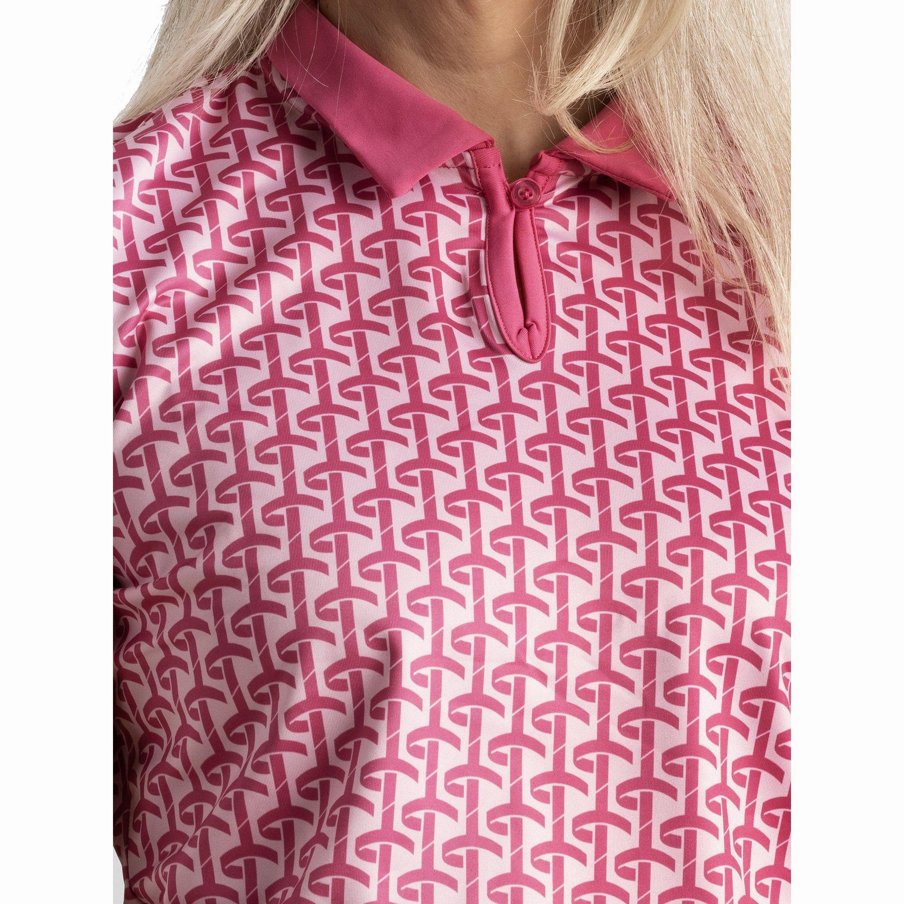Clubhouse Ready Weekend Outing Cross Women's Aditi Polo Golf Shirt - Lilac Sachet