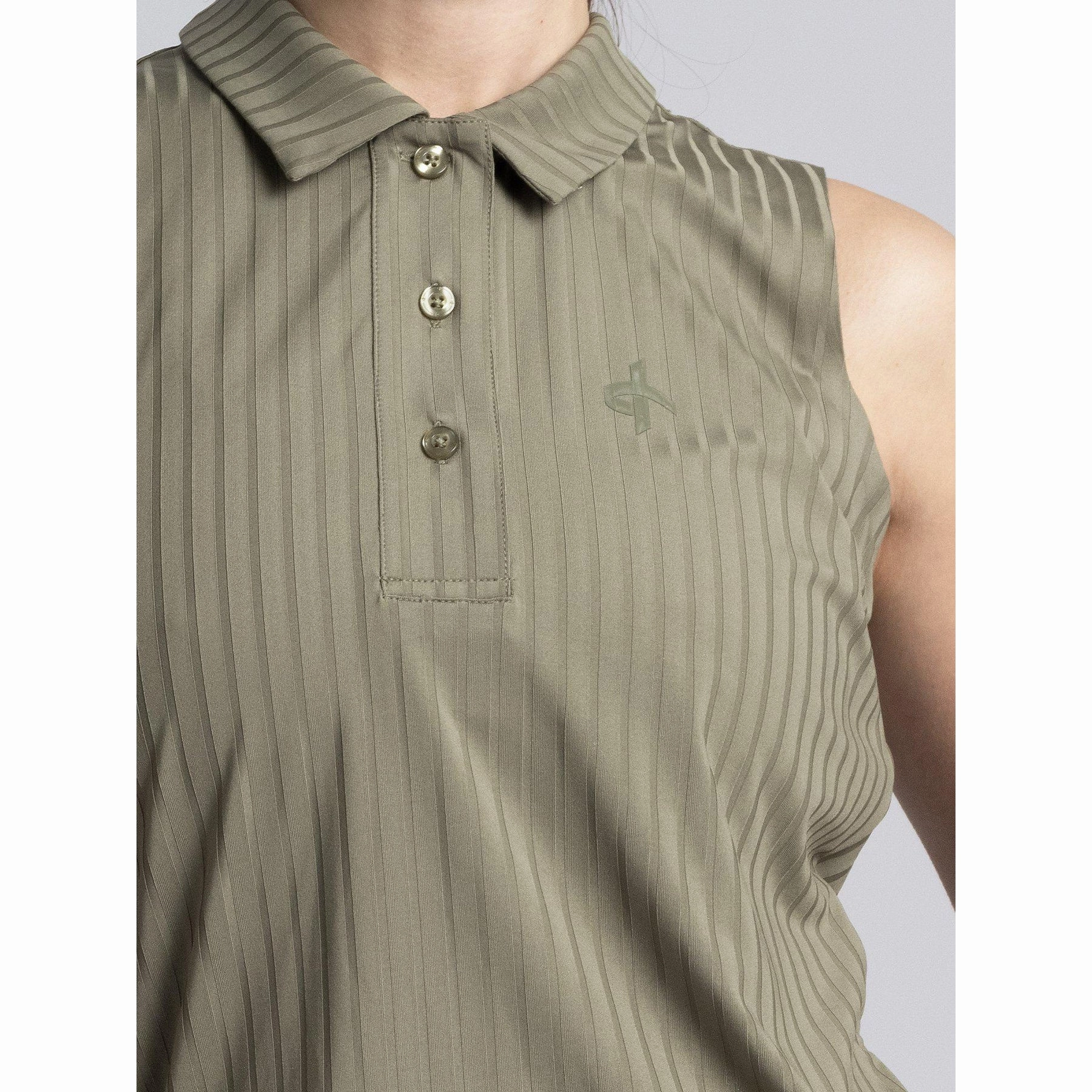 Fashionable Fit Team Uniform Cross Women's Andrea Sleeveless Polo Golf Shirt - Leaf Clover