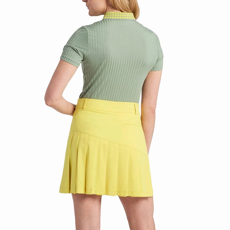 Cross Women's Rib Polo Golf Shirt - Milky Jade Garment Washed Finish Team Uniform