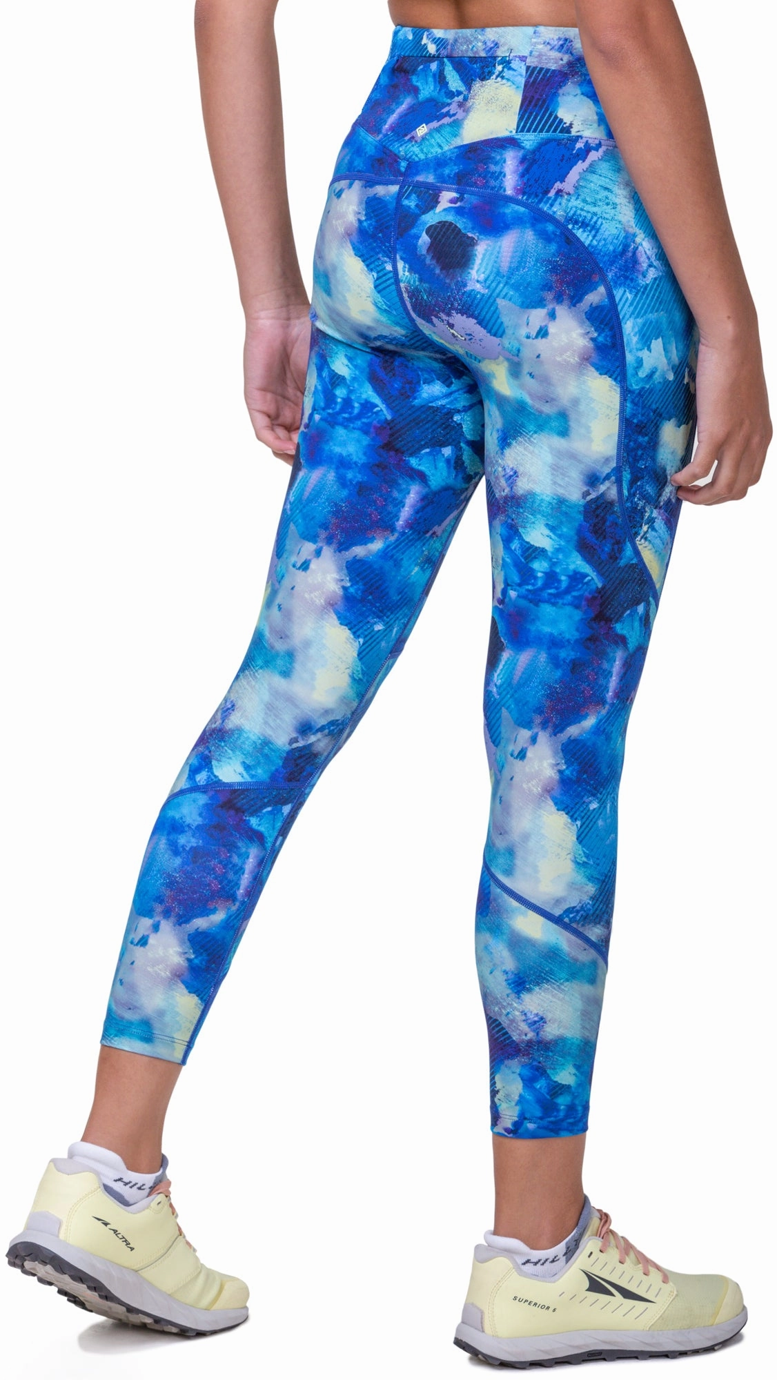 No pockets park Ronhill Tech Womens 7/8 Running Tights - Blue