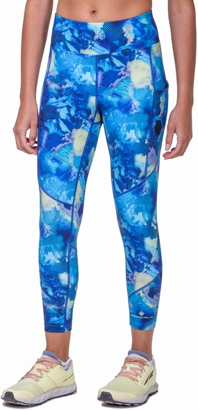Ronhill Tech Womens 7/8 Running Tights - Blue Capri-style Summer-essentials-feature-attribute