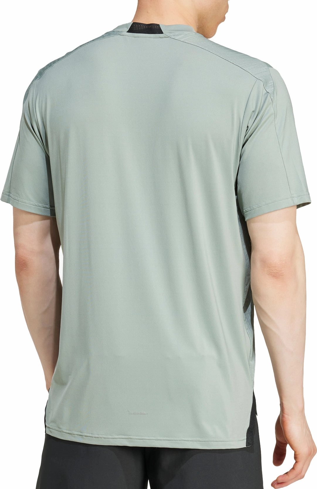 Snug fit Love Glow adidas Designed For Training Intensity Short Sleeve Mens Training Top - Green