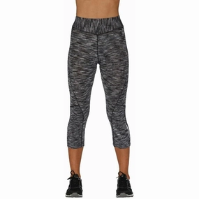 AntibacterialCoating Thermal Insulation Layer Dare2B Canny 3/4 Capri Womens Cycling Tights - Grey