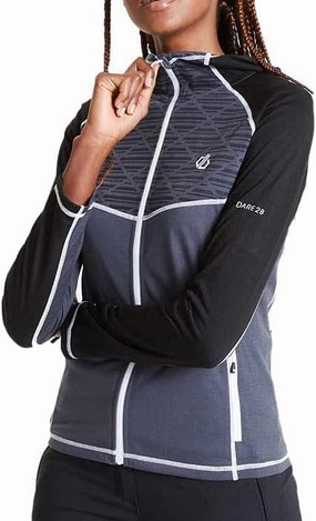 Dare2B Pensive Stretch Midlayer Womens Jacket - Black WeatherproofCoating