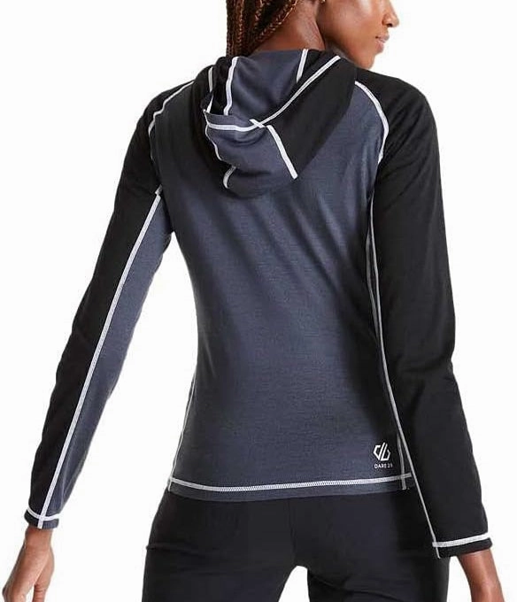 Dare2B Pensive Stretch Midlayer Womens Jacket - Black Sustainable Recycled Material Weatherproof Construction