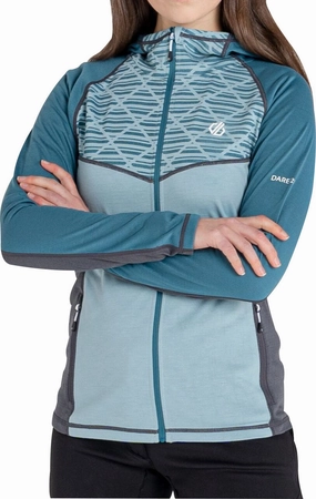 Dare2B Pensive Stretch Midlayer Womens Jacket - Green Insulated Padding All Weather Piece
