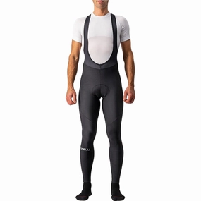 Breathable Fabric Hiking Trail Castelli Entrata Mens Cycling Bib Tights - Black
