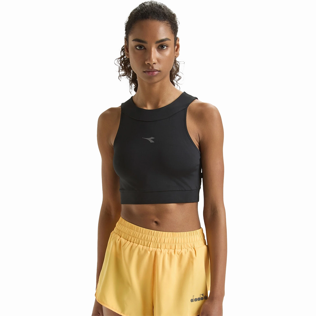 Diadora Crop Top Run Tank Elegant Cardigan