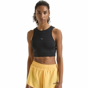 Diadora Crop Top Run Tank Elegant Cardigan