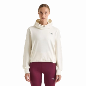Diadora L. Jersey Pullover Hoodie Run Crew Weekend Ready Water Repellent Coating