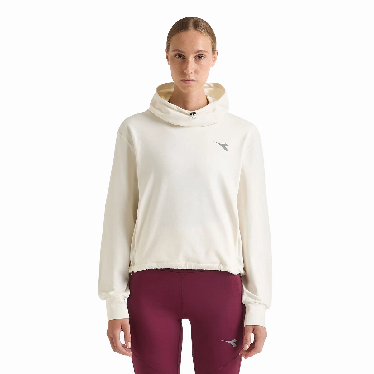 Diadora L. Jersey Pullover Hoodie Run Crew WeatherproofCoating
