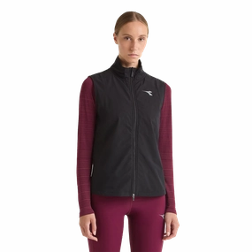 Diadora L. Padded Vest Winter Protection Warm Layers Low Profile Collar Design