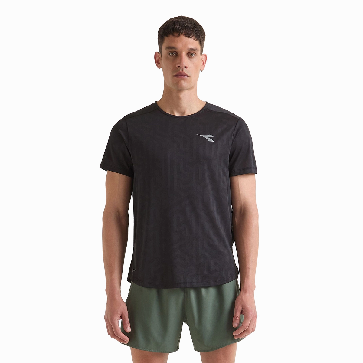 UVProtection TexturedSurface Diadora Super Light SS T-Shirt Black