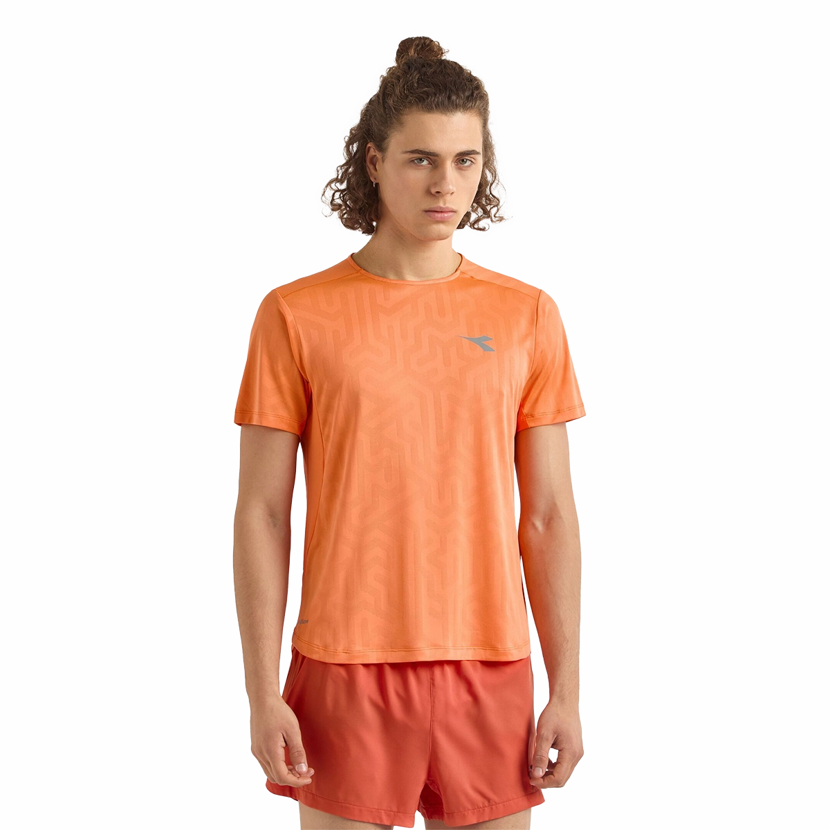 Temperature Control Fabric Diadora Super Light SS T-Shirt Orange Nectarine
