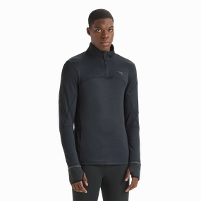 Versatile Daily Layer Easy Clean Material Diadora Warm Up Winter Protection Pullover