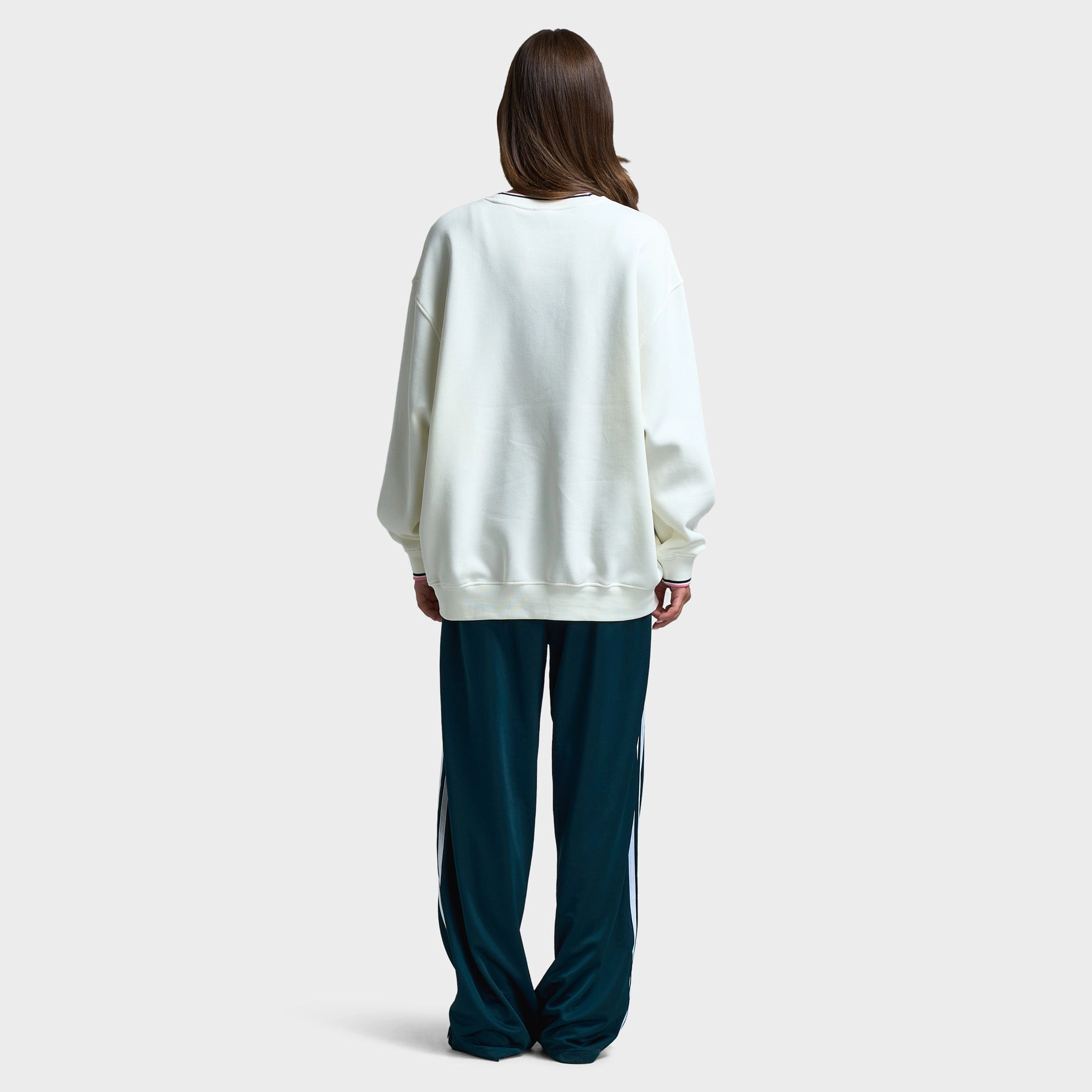Winter Outerwear Autumn Layers adidas Originals Women's Oversized Crewneck / Off White